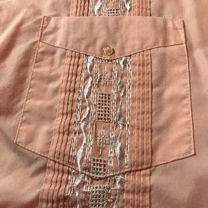 Vintage Men’s Haband Guyabera Shirt - full zip